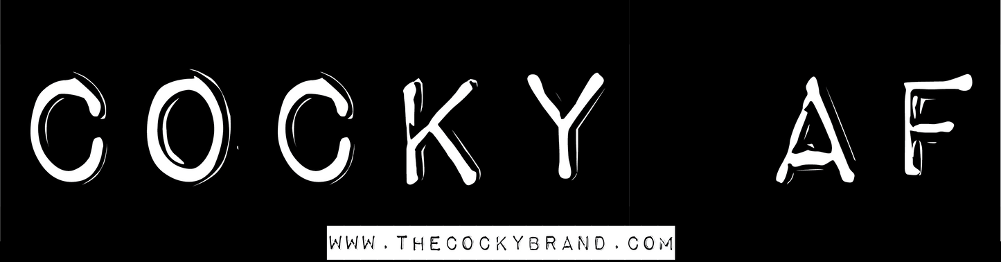 COCKY AF LABELMAKER BUMPER STICKER