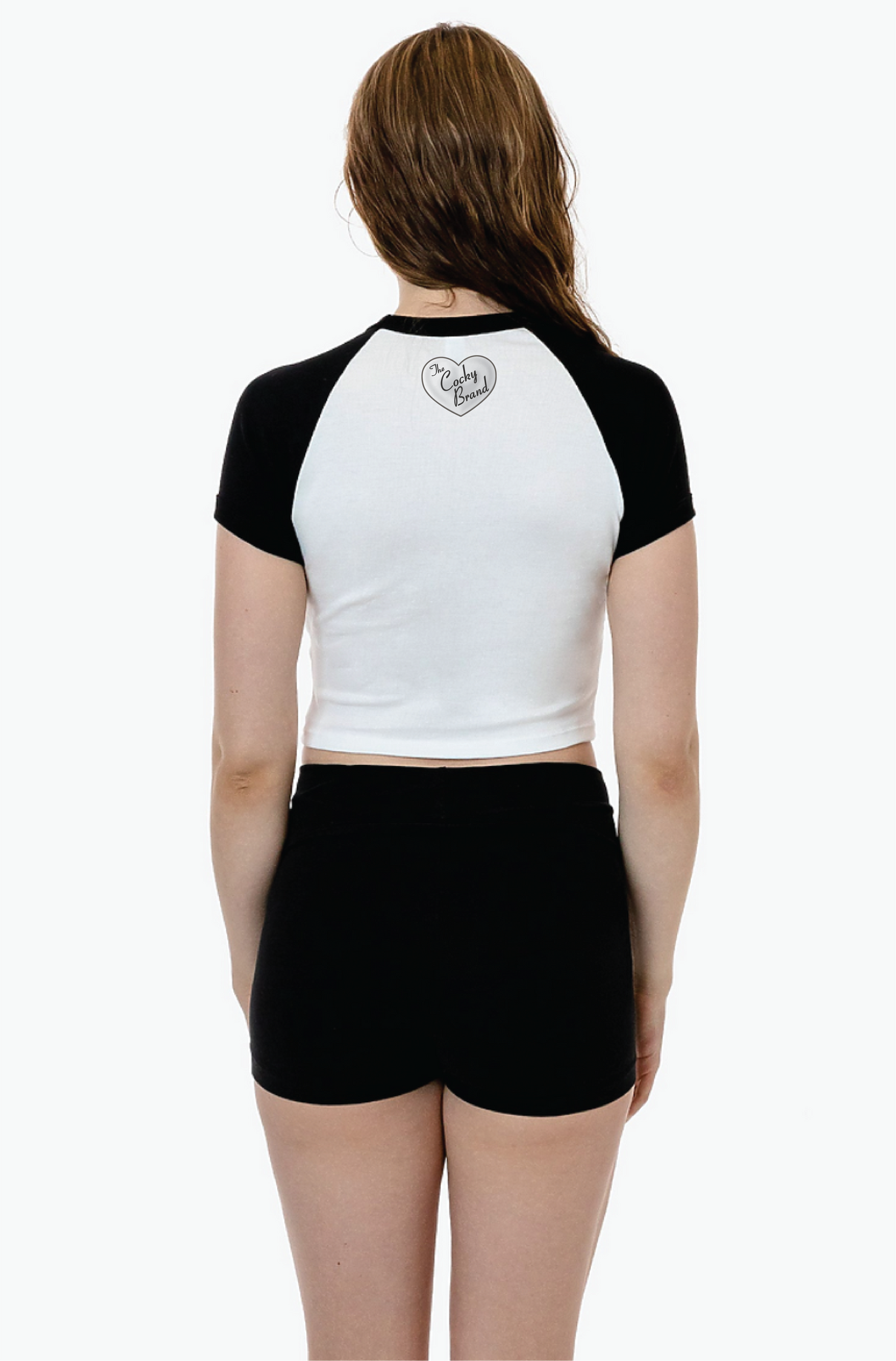 I Love Cocky Vintage Cropped Raglan