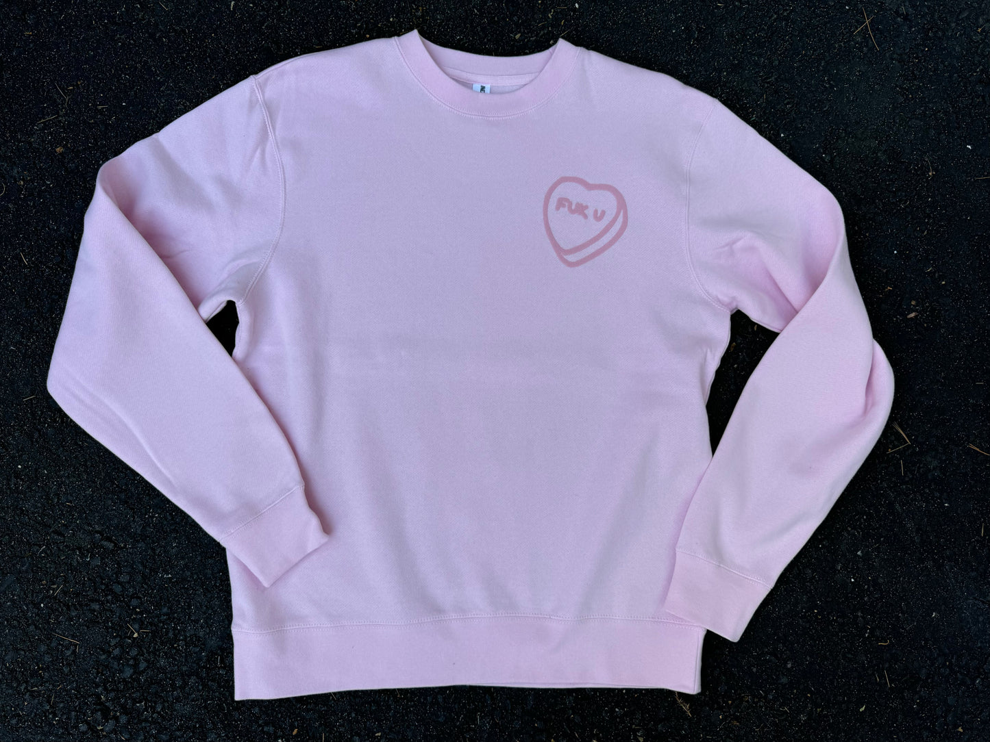 Candy Heart Crewneck Fleece