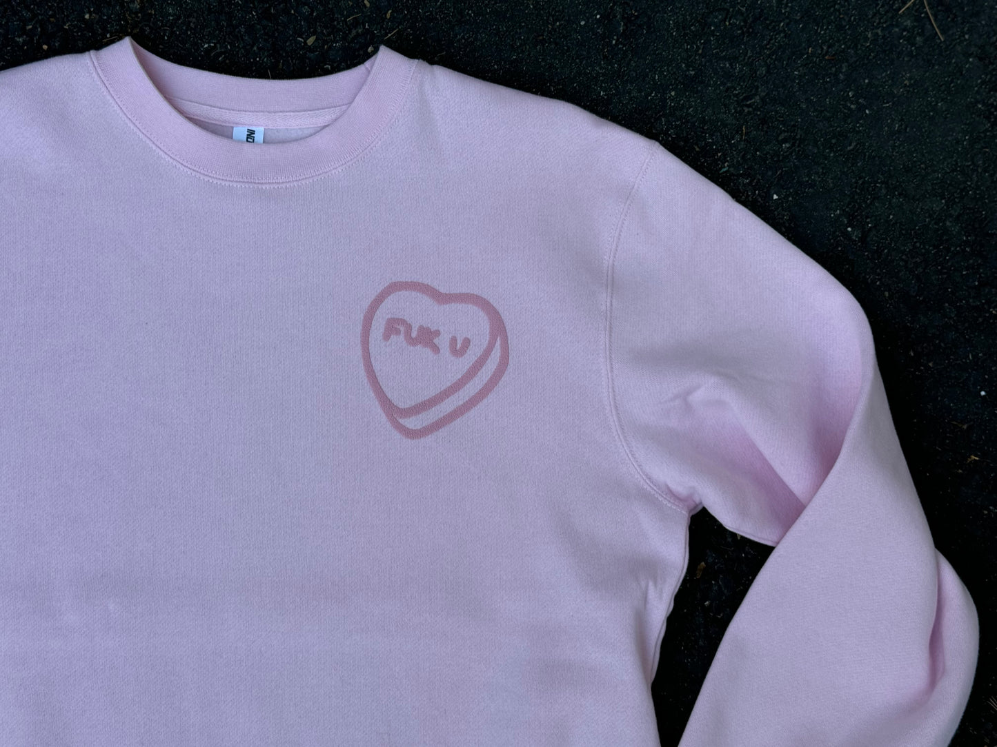 Candy Heart Crewneck Fleece