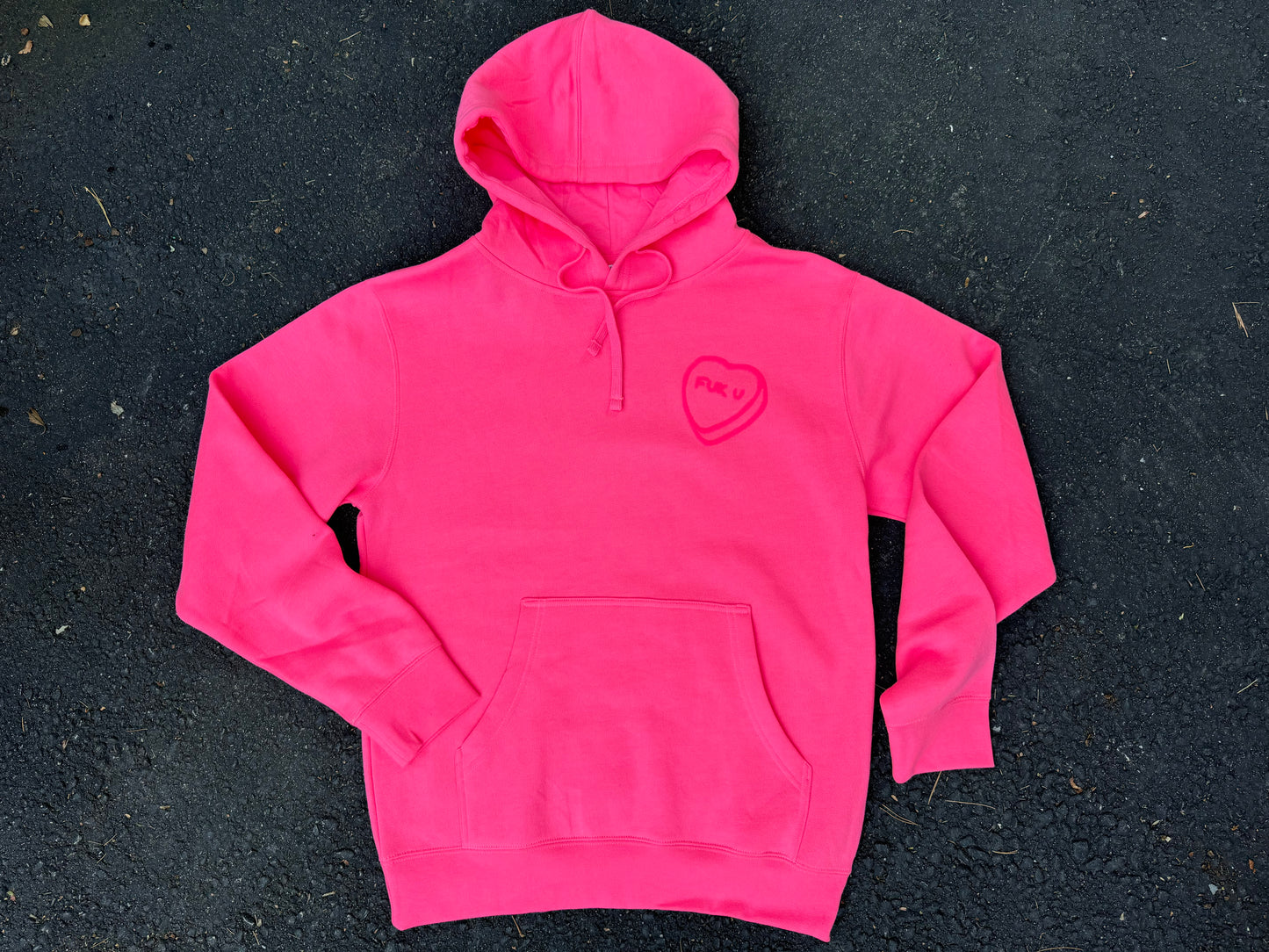 Candy Heart Fleece Hoodie