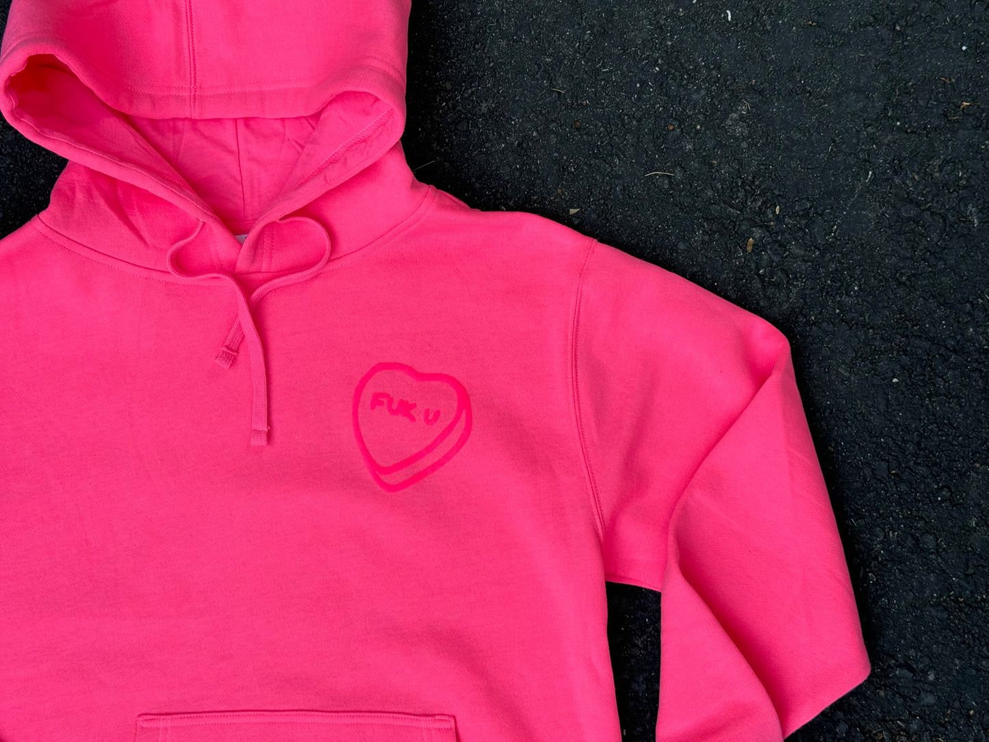 Candy Heart Fleece Hoodie