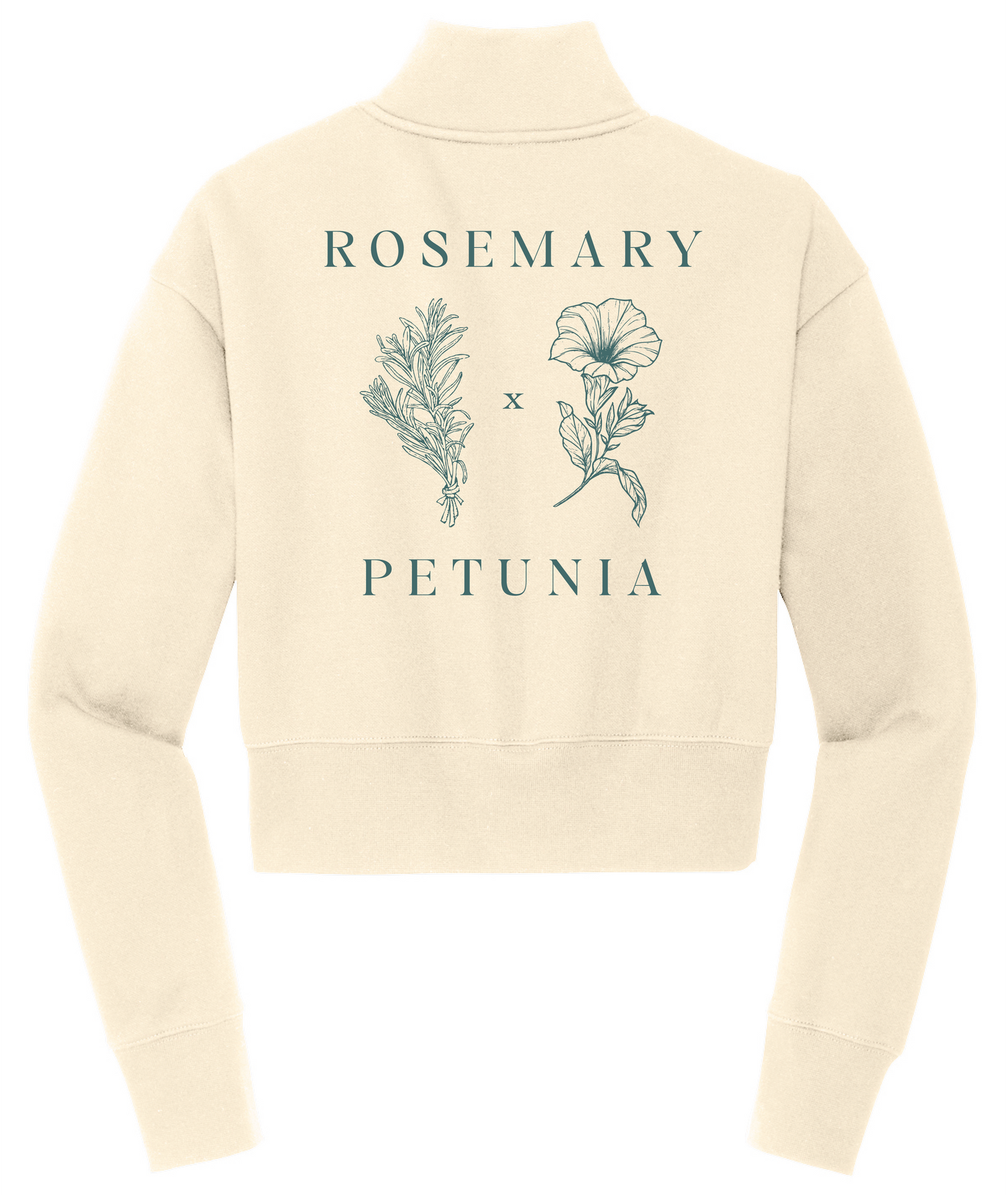ROSEMARY x PETUNIA Cropped Quarter Zip