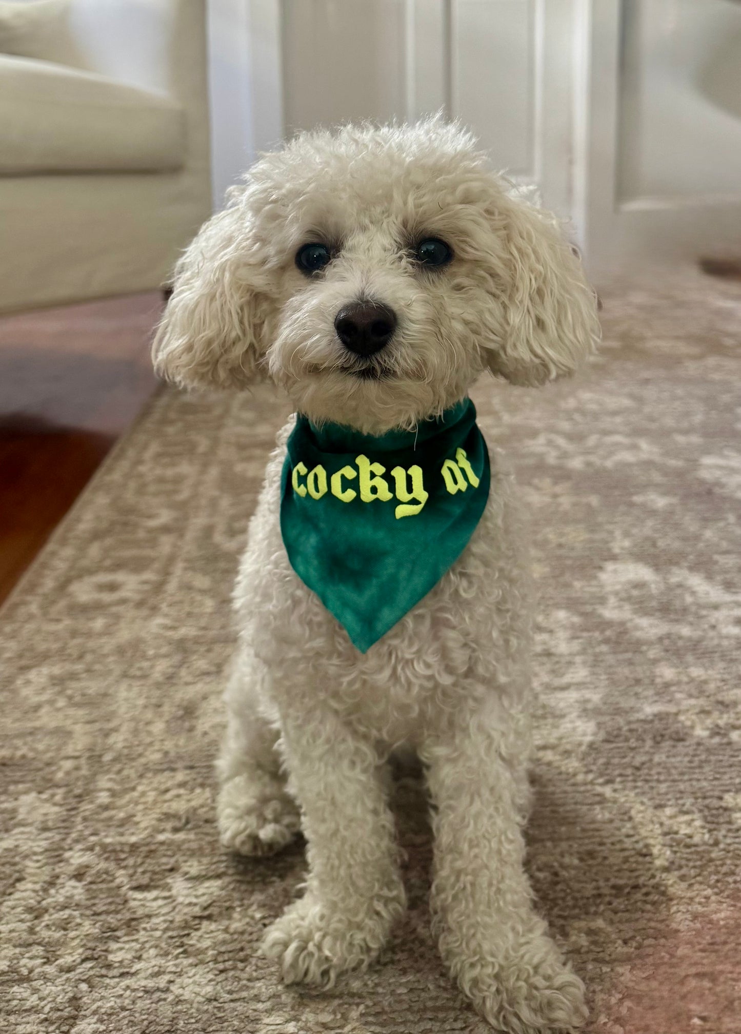 Cocky AF Remnant Dog Bandana