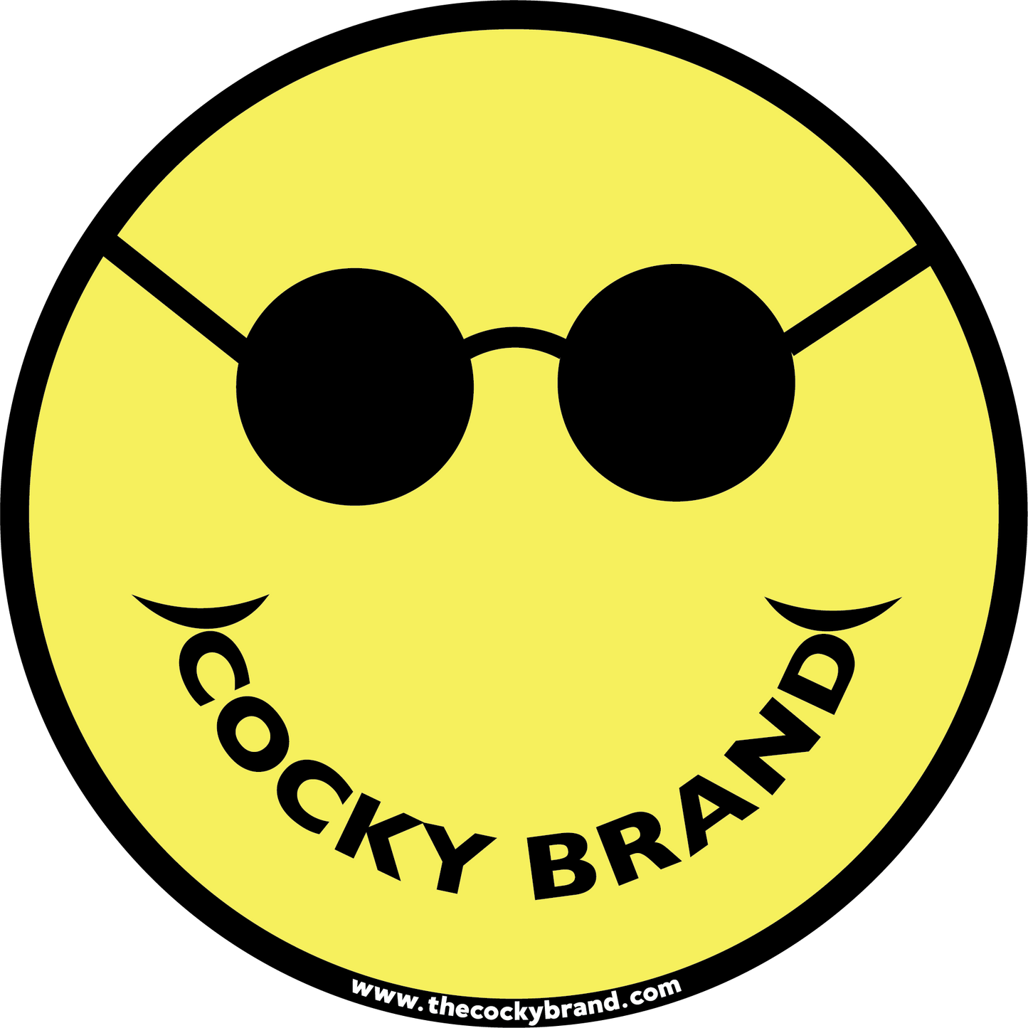 Cocky Brand Smiley Sticker