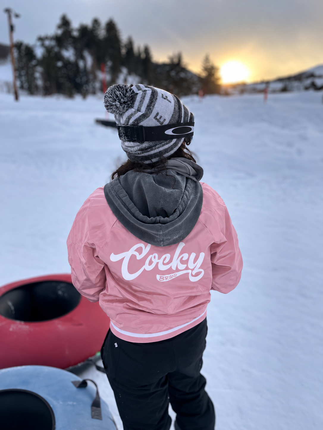 The Golden Cock Satin Baseball Jacket