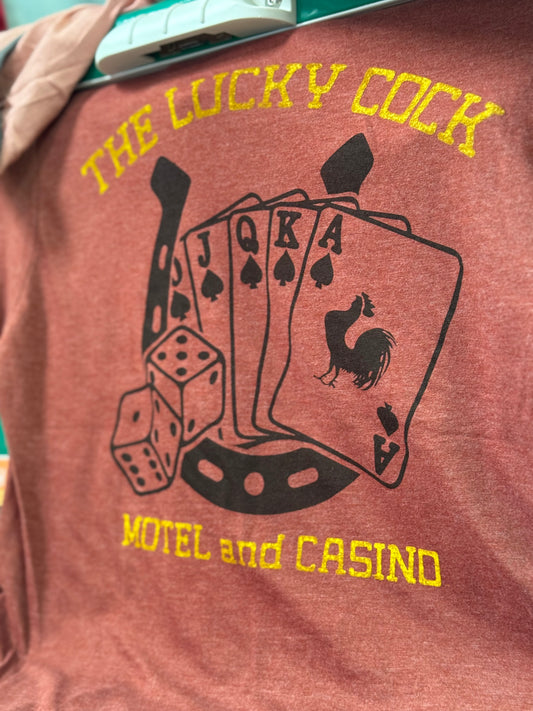 Lucky Cock Motel & Casino Tee