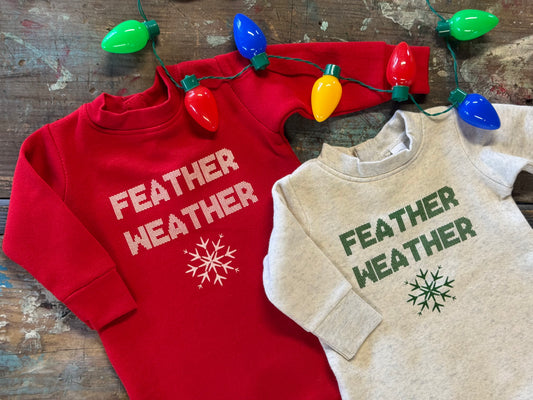 FEATHER WEATHER Infant Fleece Onesie