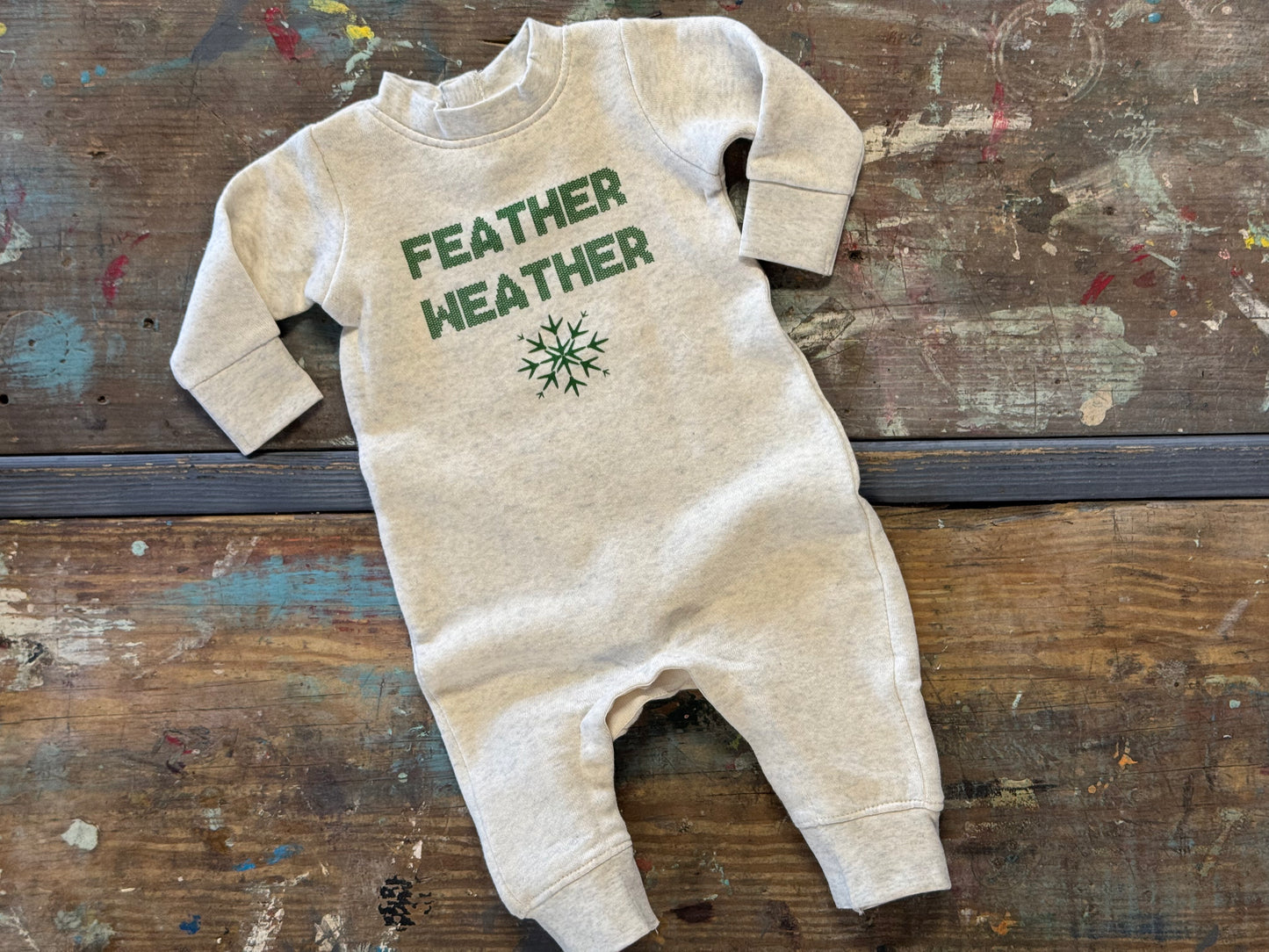 FEATHER WEATHER Infant Fleece Onesie