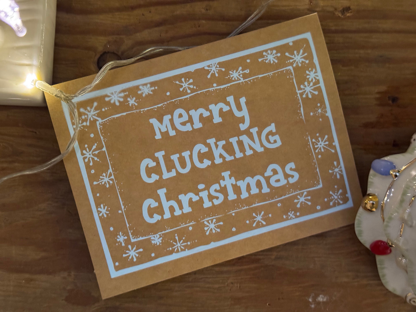 Cocky Hand-Printed Christmas Card 3 Pack