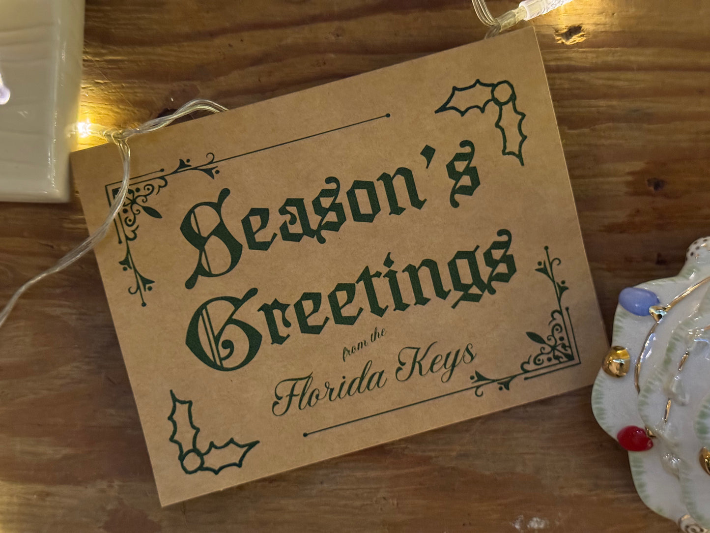 Cocky Hand-Printed Christmas Card 3 Pack