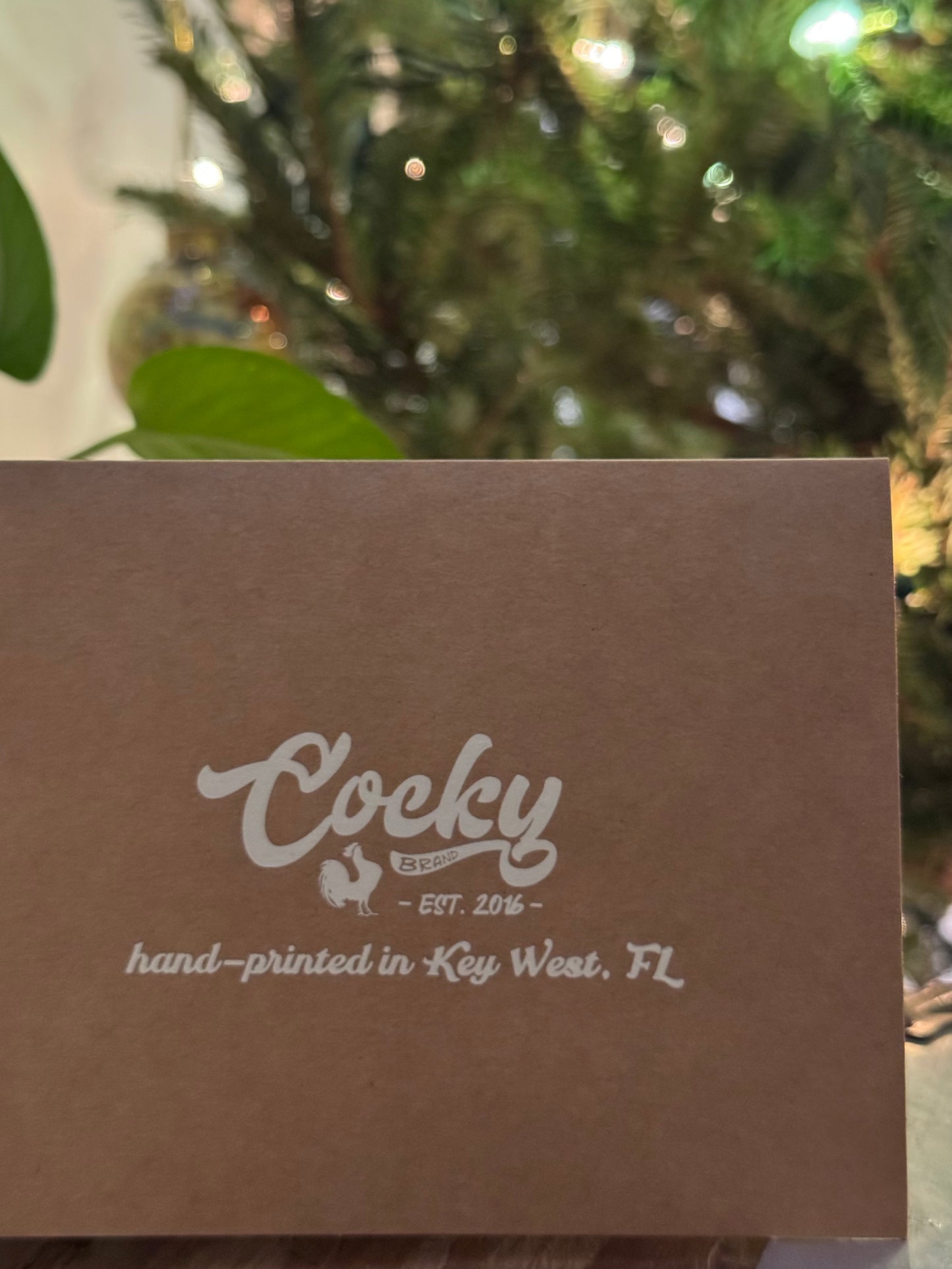 Cocky Hand-Printed Christmas Card 3 Pack