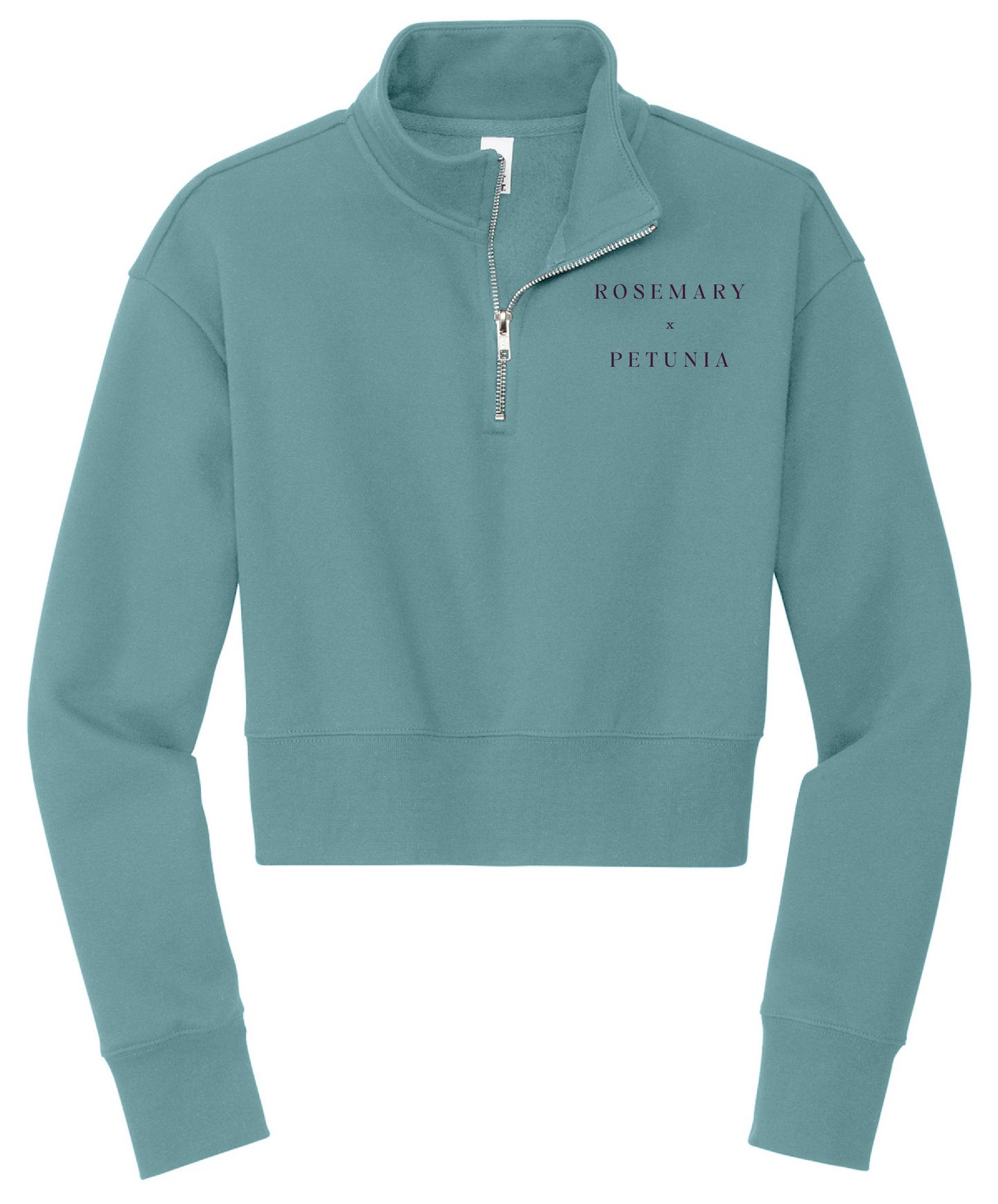 ROSEMARY x PETUNIA Cropped Quarter Zip
